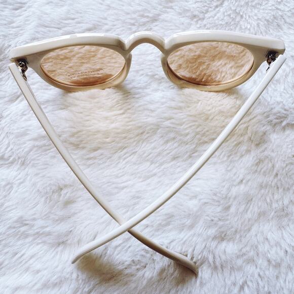 Paige White Round Sunglasses - Picture 12 of 13